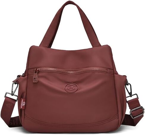 Women's Nylon Crossbody Bag Waterproof Multi-Pocket Shoulder Handbag Lightweight Tote Purse with Adjustable Strap Travel Work in Saudi Arabia