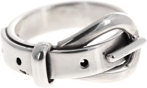 Sterling Silver Buckle Ring, 5mm Band, Belt Ring, Novelty Ring, .925 Sterling Silver in Saudi Arabia