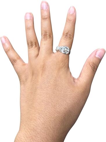 Sterling Silver Buckle Ring, 5mm Band, Belt Ring, Novelty Ring, .925 Sterling Silver in Saudi Arabia