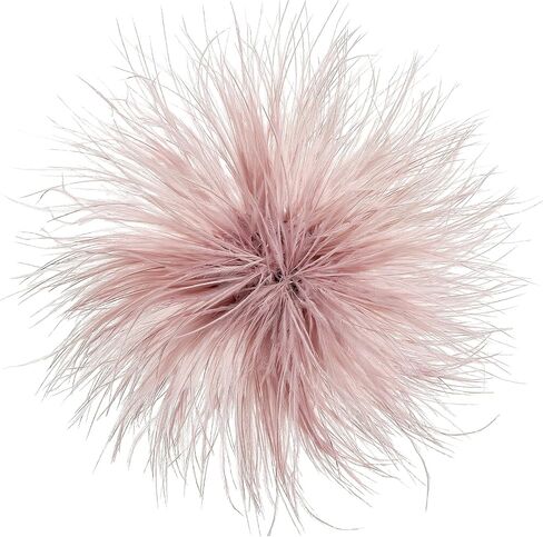 150mm Large Feather Brooch Pin, Oversized Ostrich Feathers Lapel Pin Unisex, for Wedding Suit Dress Shawl Dance Party Banquet in Saudi Arabia