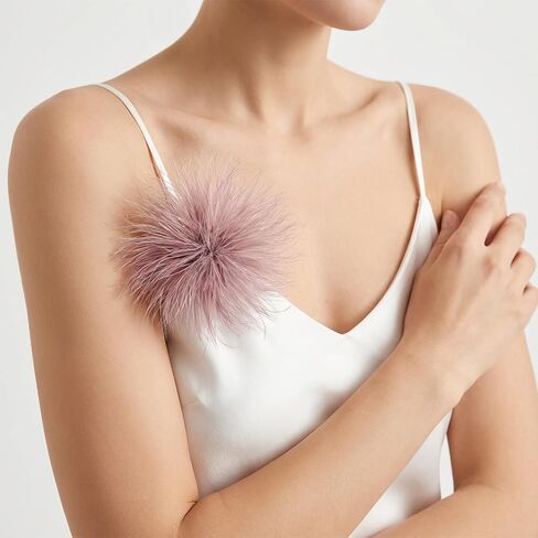 150mm Large Feather Brooch Pin, Oversized Ostrich Feathers Lapel Pin Unisex, for Wedding Suit Dress Shawl Dance Party Banquet in Saudi Arabia