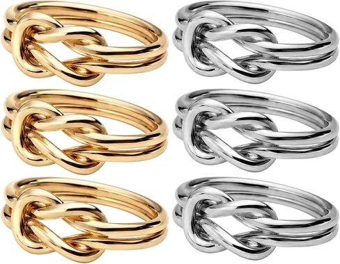 6pcs Scarf Ring Set, Scarf Clip, Neck Scarf Ring for Women, Decorative Accessory for Fashion Scarves and Neckwear, Golden and Silver Color in Saudi Arabia