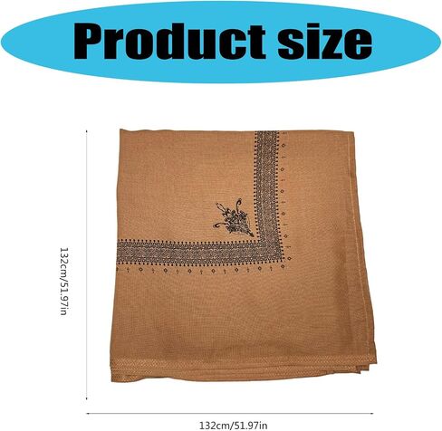 Large Cotton Shemagh Scarf Arabic Desert Scarf Headwrap for Men and Women 52inch Breathable and Comfortable Headcover in Saudi Arabia