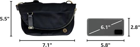 Lululemon All Night Festival Bag Micro (Black/Gold) in Kuwait