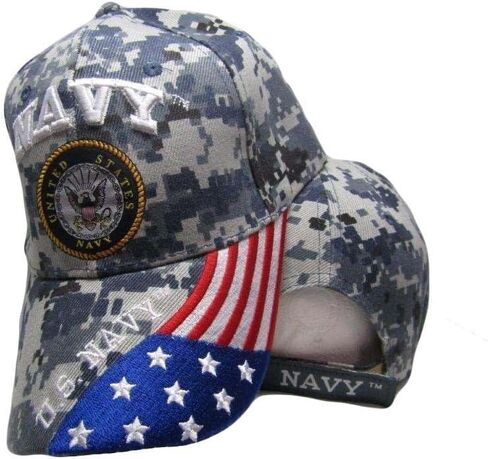 AES Navy USA American Blue ACU Digital Camo Camouflage Embroidered Cap Hat in Kuwait