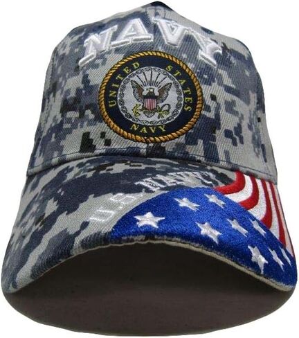 AES Navy USA American Blue ACU Digital Camo Camouflage Embroidered Cap Hat in Kuwait