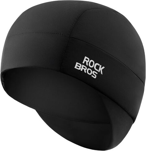 قبعات جمجمة للرجال من ROCKBROS، قبعات صغيرة للرجال، بطانة خوذة شتوية حرارية خفيفة الوزن قابلة للتنفس لركوب الدراجات والجري in Kuwait