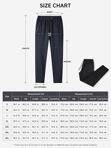 Women's Athletic Pants Stretch Workout Joggers with Zipper Pockets Lightweight Breathable in Kuwait