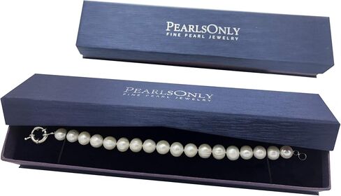 Single White 10-11mm A Quality Freshwater Cultured Pearl Bracelet for Women in Kuwait