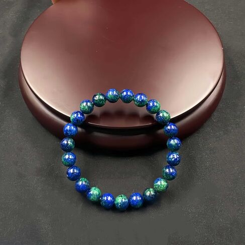 Beaded Stretch Bracelets for Women Men Soothing Lapis Lazuli Bracelet Handmade Natural Crystal Beads Jewelry in Kuwait