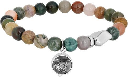 Nature Stone Allah Bracelet for Women Men Stainless Steel Dainty Muslim Prayer Beads Stretch Tasbih Allah Bracelets Islamic Jewelry Ramadan Eid Gifts in Saudi Arabia