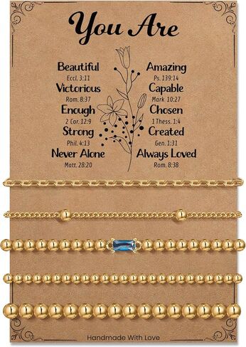 Healing Energy Bracelet Gifts for Women: Natural Stone Spiritual Golden Abundance & Protection Bracelet - Birthday Mothers Day Christmas Day Gifts for Women Friends Sister Daughter Mom in Saudi Arabia