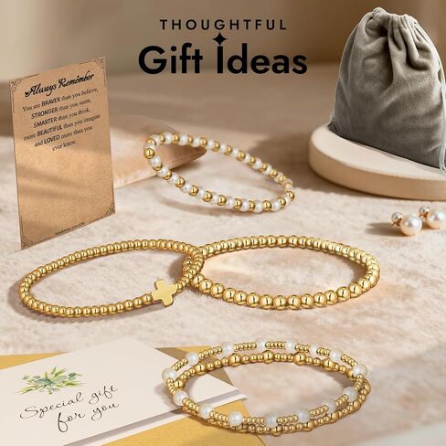 Healing Energy Bracelet Gifts for Women: Natural Stone Spiritual Golden Abundance & Protection Bracelet - Birthday Mothers Day Christmas Day Gifts for Women Friends Sister Daughter Mom in Saudi Arabia