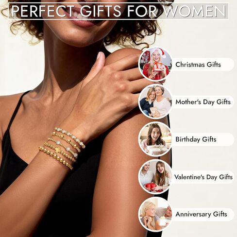 Healing Energy Bracelet Gifts for Women: Natural Stone Spiritual Golden Abundance & Protection Bracelet - Birthday Mothers Day Christmas Day Gifts for Women Friends Sister Daughter Mom in Saudi Arabia