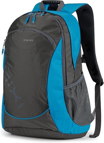 mixi 45L Ultra Lightweight Waterproof Travel Backpack, 21 inch Casual Daypack for Men Women, Durable Spacious Bag for Travel, Sports, Camping, Hiking & College, Black in Saudi Arabia