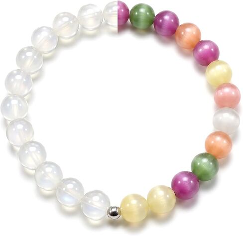 Roe Dolph Dopamine Necklace Mood Necklace UV Reactive Color Changing Beaded Bracelet Set Rainbow Y2K Summer Accessory in Kuwait