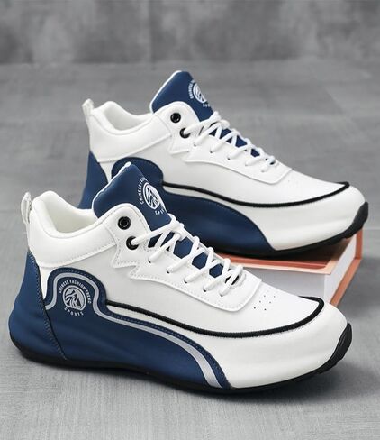 High Upper Basketball Shoes for Men Sneakers Breathable Sports Shoes Anti Slip in Kuwait