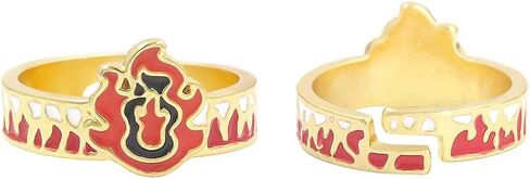 Ealipoi Demon Ring Anime Cosplay Kamado Nezuko Ring Alloy Hashibira Inosuke Accessories in Saudi Arabia