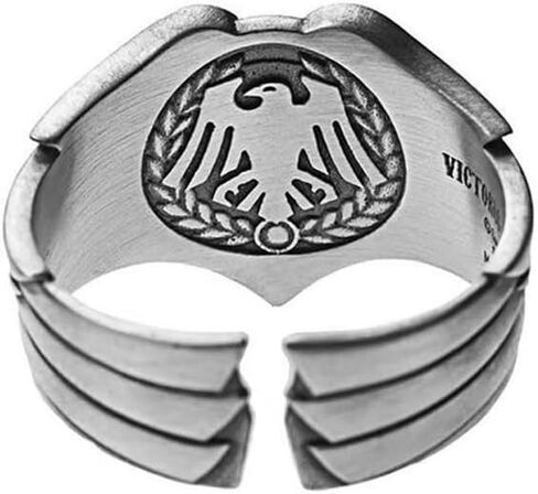 Raven Guard Savior Black Wing Open Ring, Collectible Jewelry Souvenir Gift for Game Fans, Warhammer 40K in Saudi Arabia