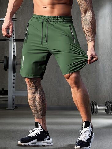 Secure-Pocket Running Shorts for Men - Quick-Dry & Lightweight for Gym and Workouts in Kuwait