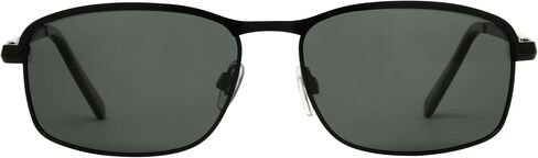 Dockers Men's Anders Rectangle Polarized Sunglasses, Black, 60mm in Kuwait