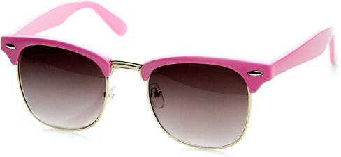 zeroUV Classic Pastel Color Half Frame Horn Rimmed Sunglasses in Kuwait
