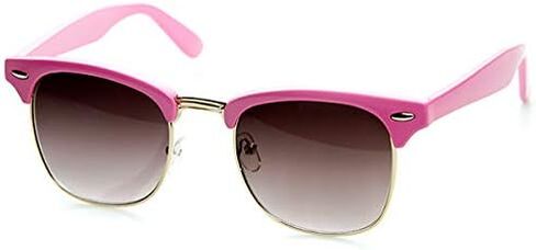 zeroUV Classic Pastel Color Half Frame Horn Rimmed Sunglasses in Kuwait