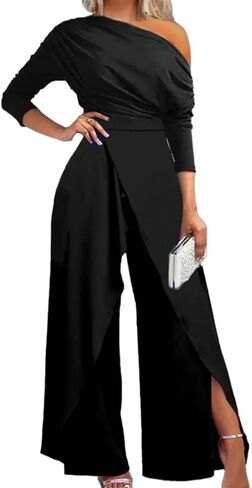 Women's 2025 Casual Jumpsuit Romper Casual Wide Leg Jumpsuit in Kuwait