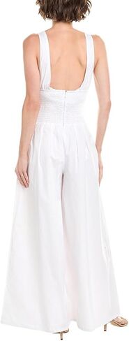 WEWOREWHAT Women's Pleated Scoop Neck Jumpsuit in Saudi Arabia