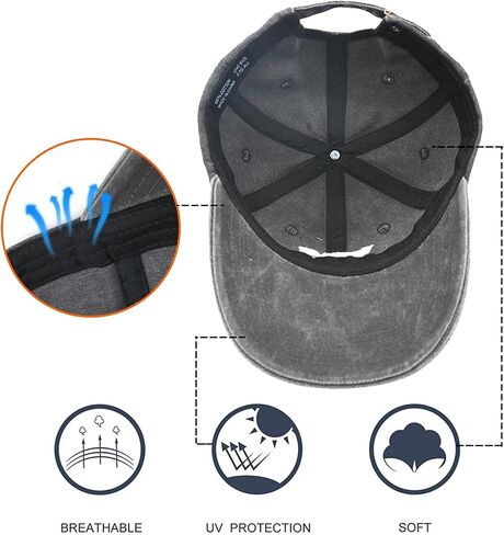 Papa Hat for Men, Papa Gifts, Fathers Day Birthday Gift for Dad Grandpa, Adjustable Cotton Lightweight Breathable Embroidered Baseball Cap Black in Saudi Arabia