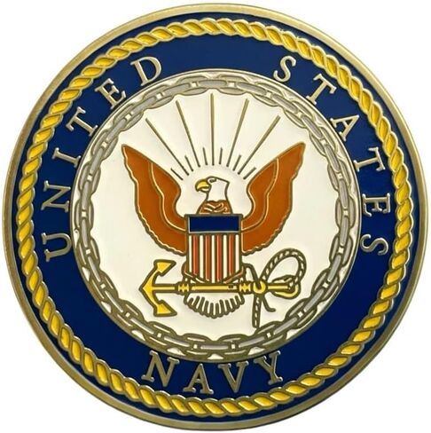 US Armed Forces Lapel Pin Collection, Army, Navy, Marines, Coast Guard, Air Force, 1 1/8" Round, Die-Cast Metal, Dual Butterfly Clutch in Saudi Arabia