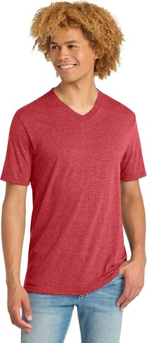 District Perfect Tri V-Neck Tee - Stylish Casual Short Sleeve T-Shirt for Men & Women, Soft Tri-Blend Fabric in Kuwait