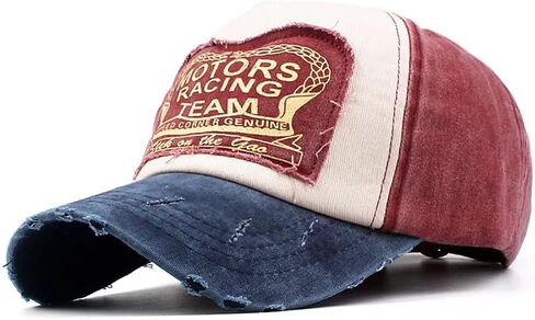 Elwow Men's Distressed Washed Cotton Baseball Cap Sun Hat Driver Cap Trucker Hiking Cap in Saudi Arabia