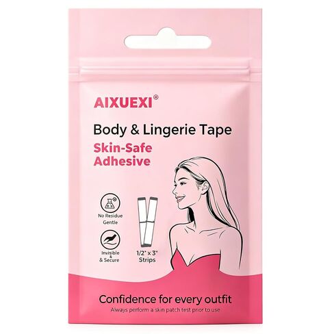 Double Sided Fashion Tape, Professional Body Tape for Clothes - Invisible, Skin-Friendly & Strong Adhesion, Fashion Tape for Dresses, 36 PCS No Residue Adhesive Tape in Saudi Arabia