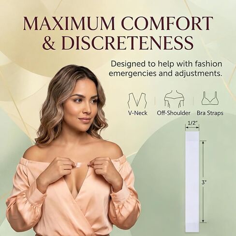 Double Sided Fashion Tape, Professional Body Tape for Clothes - Invisible, Skin-Friendly & Strong Adhesion, Fashion Tape for Dresses, 36 PCS No Residue Adhesive Tape in Saudi Arabia