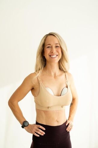Burble Bra Pumping & Nursing Bra with Patented Clip, Hands-Free Bra for All Wearable Pumps Elvie Willow Momcozy Medela in Kuwait
