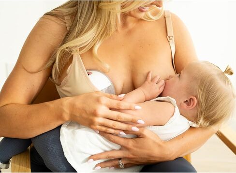 Burble Bra Pumping & Nursing Bra with Patented Clip, Hands-Free Bra for All Wearable Pumps Elvie Willow Momcozy Medela in Kuwait