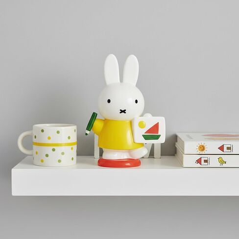 Miffy Art Class Figurine, 4 x 2.5 x 5.5 Inches, created by Blue Sky Clayworks in Kuwait