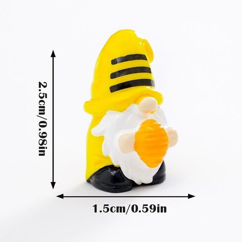 12 Pieces Miniature Plastic Figurines Set, Holiday Gnomes Collection, Multi-Color Seasonal Decorative Statues for Fairy Garden, Terrarium, Plant Pots, Micro Landscape Decor in Saudi Arabia