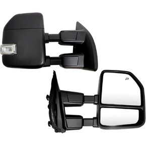 SUPDM Pair Set Towing Mirrors Compatible with 1999-2016 Ford F250 F350 F450 F550 Super Duty Truck Side Tow Mirrors with Turn Signal and Auxiliary Lamp