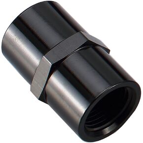 AC PERFORMANCE Aluminum 3/8" NPT Female Pipe Piping Coupler Fitting Adapter Connector, Blue