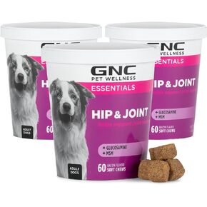 GNC for Pets Essentials Dog Multivitamin Soft Chews, 60 Ct - 3 Pack | Salmon Oil Dog Supplement Immune Booster | Chicken Flavor Chewable Dog Multivitamin with Vitamins and Minerals