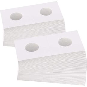 100 Pieces 2x2 Coin Holder Cardboard Coin Holder Flip Mega Assortment for Coin Collection for Diameter 20.5mm Coins (φ20.5mm)