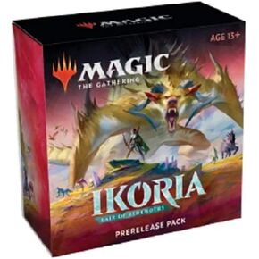 مجموعة أدوات الإصدار التجريبي من MTG Magic The Gathering Ikoria Booster - صندوق مكون من 6 عبوات + المزيد