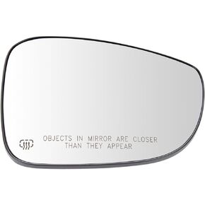 TRQ Right Mirror Glass Compatible with 2017-2022 Chrysler Pacifica 2020-2022 Voyager