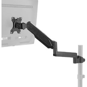 VIVO Fully Adjustable Single Monitor Pneumatic Arm for Desk Mount Stand, Monitor Arm for 1 Screen up to 32 inches, Max VESA 100x100, Black, PT-SD-AM01K