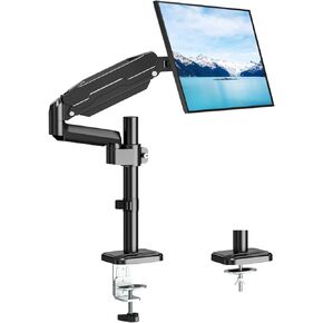 MOUNT PRO Single Monitor Mount, Monitor Arm Desk Mount for 13-32 inch Computer Screen, Adjustable Tall Monitor Arm with 25 inch Max Height, Holds 4.4-19.8 lbs, Full Motion VESA Mount 75x75/100x100mm