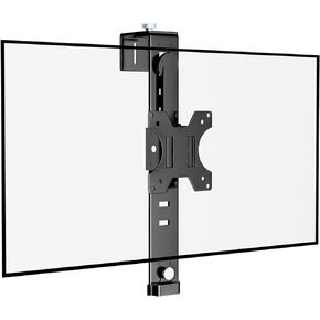 PUTORSEN 13 to 35 inch Cubicle Monitor Hanger,Height Adjustable Hanging Monitor Mount, Monitor Cubicle with VESA Mount 75×75mm and 100×100mm, Clamp Hook Top Holds Up to 26.4 lbs, Black