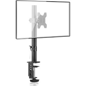 Bracwiser Single Fully Adjustable Monitor Arm Stand Mount Fits One Screen 13-32 inch 22lbs for Monitor Computer Screen 13 15 17 19 20 22 23 24 26 27 30 32 inch VESA 75 100 (MD7401)
