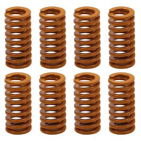 MroMax 3D Printer Die Spring 10mm OD 20mm Long Spiral Stamping Light Load Compression Mould Die Spring Yellow 10PCS 3D Printer Spring Bottom Connect Leveling Compatible with 3D Printer Bed